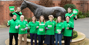 JOCKEYS SADDLE UP TO RAISE CASH FOR CHARITY