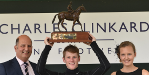 Philip Makin is celebrating training his first winner at York